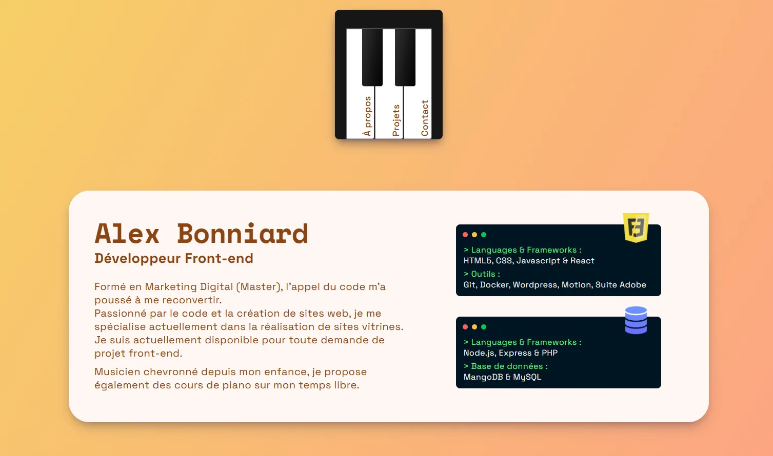 Screenshot de Alex Bonniard